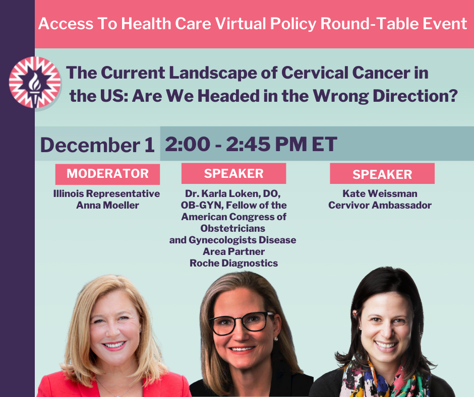 Cervical Cancer Health Policy Webinar graphic