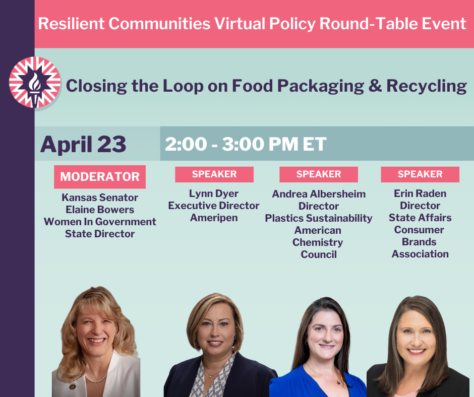 Food Packaging & Recycling Promotional Graphic